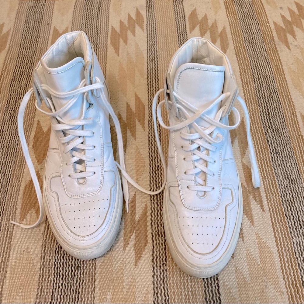 Woman By Common Projects BBall High-Top Sneakers